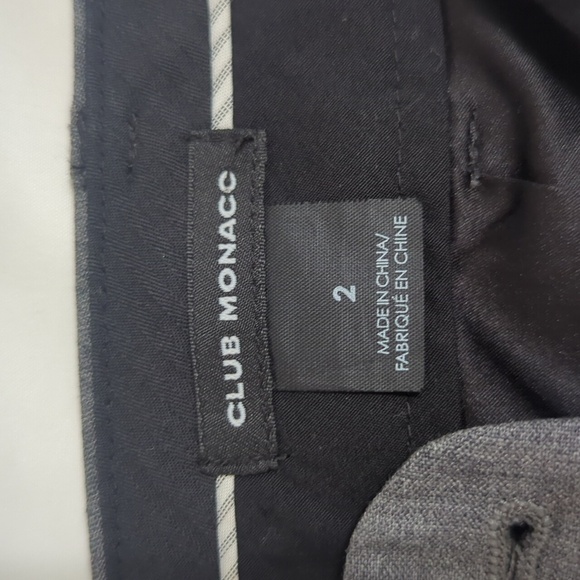 Club Monaco Wool Stretch Dress Pant, Color Gray Size 2 - Picture 13 of 14